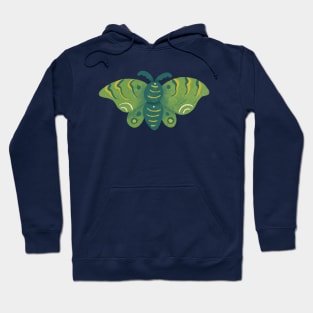 Large Green Moth Hoodie